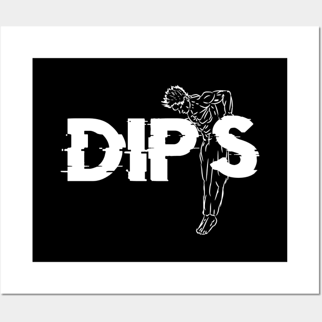 Dips - Calisthenics Wall Art by Speevector